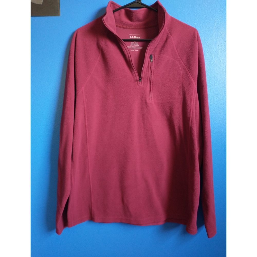 Men's Medium L.L. Bean Quarter-Zip Fleece